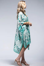 Teal Flower Kimono