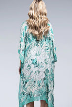 Teal Flower Kimono