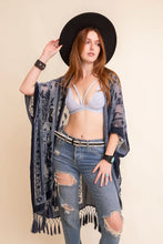 Eliza Burnout Velvet Kimono