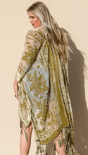 Eliza Burnout Velvet Kimono