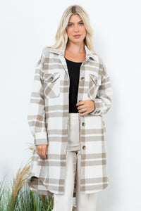Coco Plaid Oversized Duster